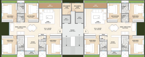 Floor Plan of DMD Park in Vesu, Surat - Image 37824