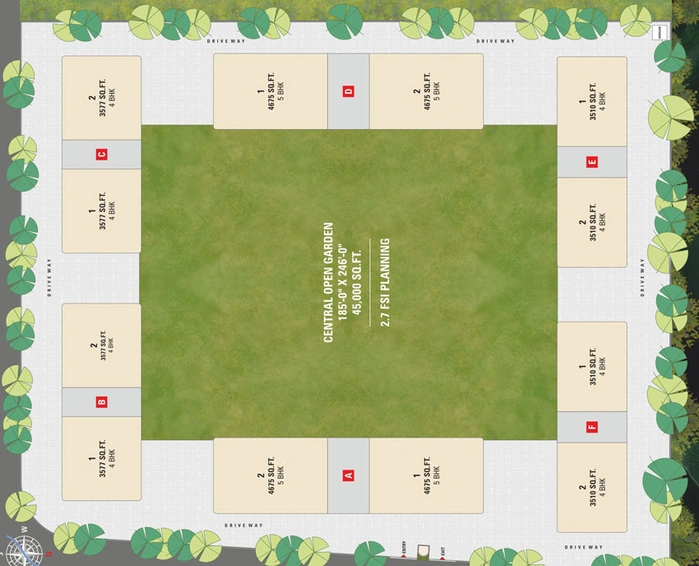 Master Plan of DMD Park in Vesu, Surat - Image 37825
