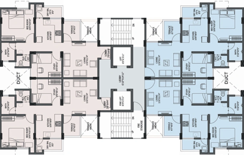 Floor Plan of Dreams Sankalp in Wagholi, Pune - Image 25560
