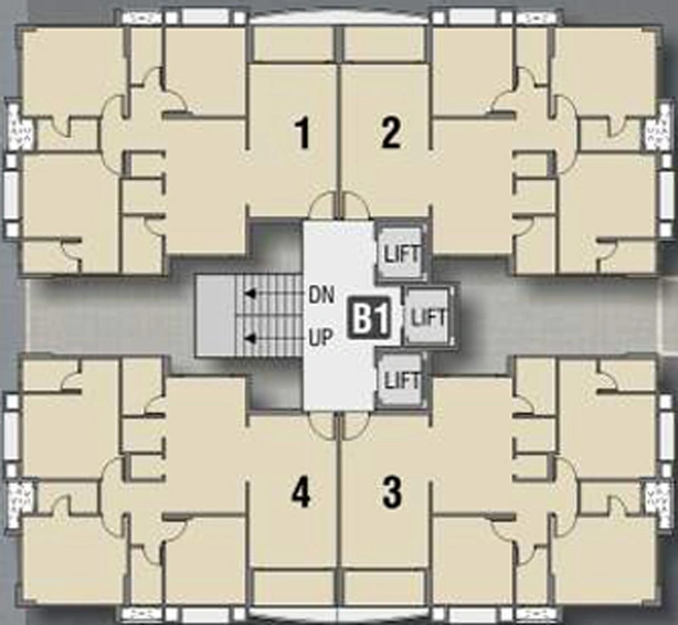 Floor Plan of Happy Nakshatra Galaxia in Palanpur, Surat - Image 37929