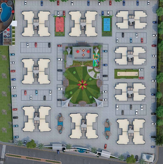 Master Plan of Happy Elegance in Vesu, Surat - Image 37956