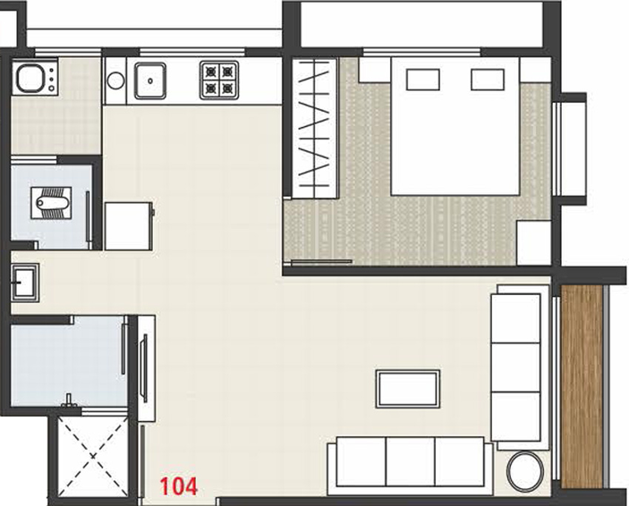 1 BHK Flat in Nova galaxy in Palanpur, Surat - Image 469883