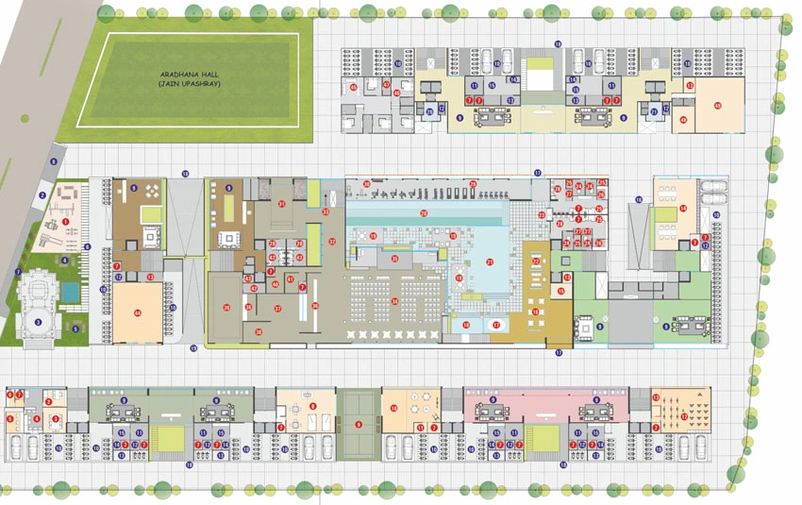 Master Plan of Raghuvir Silverstone in Vesu, Surat - Image 38048