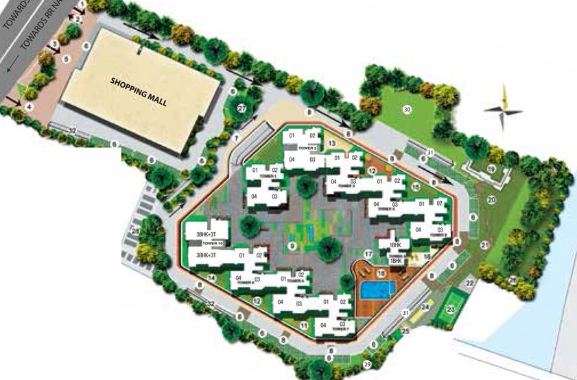 Master Plan of Sattva Divinity in Banashankari, Bangalore - Image 42927