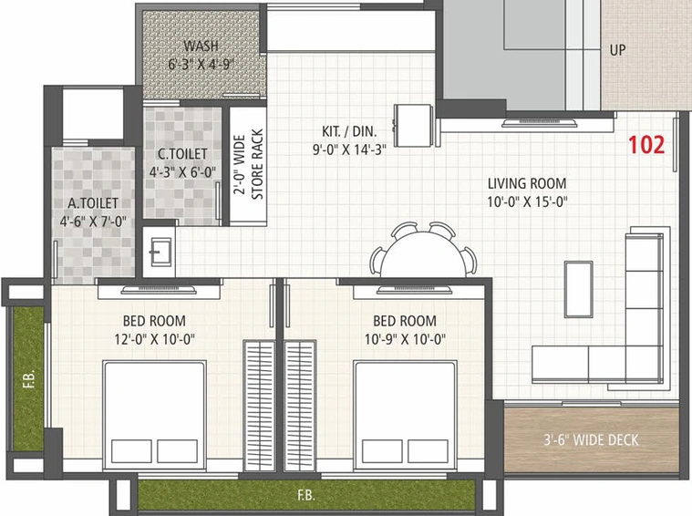 2 BHK Flat in Sai Upavan in Palanpur, Surat - Image 470225