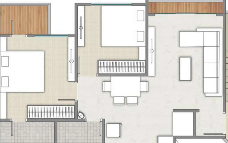 2 BHK Flat in Shree Kalyan Residency in Palanpur, Surat - Image 470253