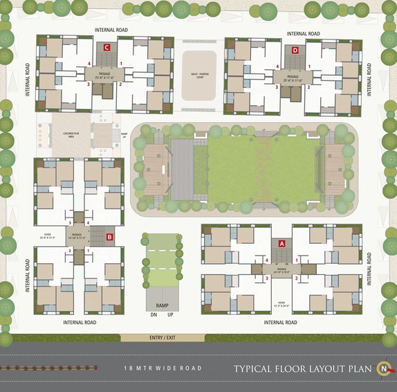Master Plan of Arham Veer Swastik Heights in Pal, Surat - Image 38269