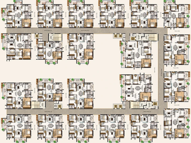 Floor Plan of Sri Sai Viradhya in Uppal, Hyderabad - Image 55781