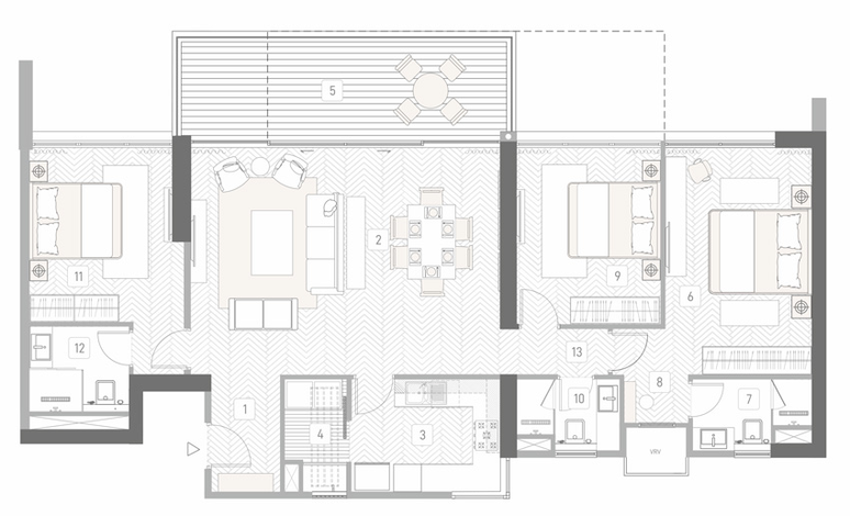 3 BHK Flat in The Balmoral Riverside in Balewadi, Pune - Image 424747