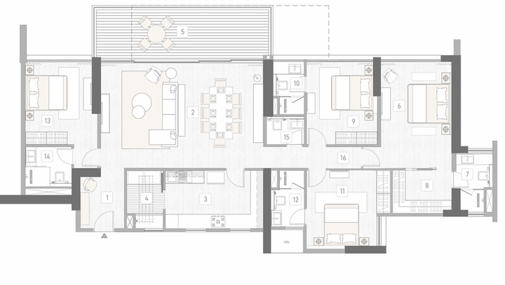 4 BHK Flat in The Balmoral Riverside in Balewadi, Pune - Image 424748