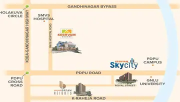 Location of Keshvam Skycity - Image 28878