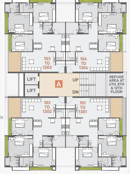Master Plan of Keshvam Skycity in Raysan, Gandhinagar - Image 28880