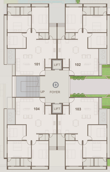 Floor Plan of Polaris Casarica in Sargasan, Gandhinagar - Image 111945