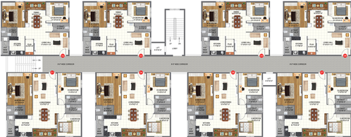 Floor Plan of Risinia Oyster in Bachupally, Hyderabad - Image 55913