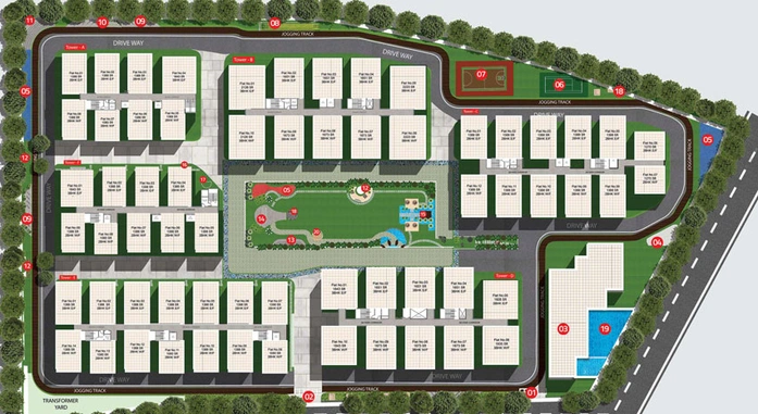 Master Plan of Risinia Skyon in Bachupally, Hyderabad - Image 55985