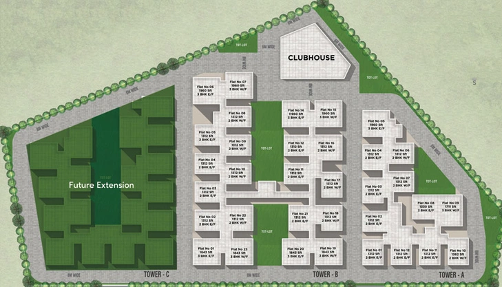 Master Plan of Risinia The Edge in Pragathi Nagar, Hyderabad - Image 56051