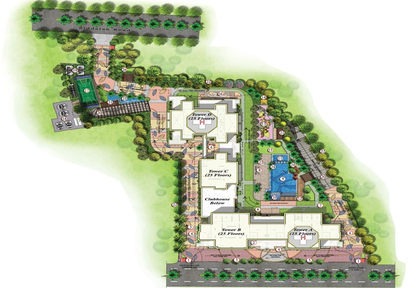 Master Plan of Mantri Blossom in Doddamavalli, Bangalore - Image 43033