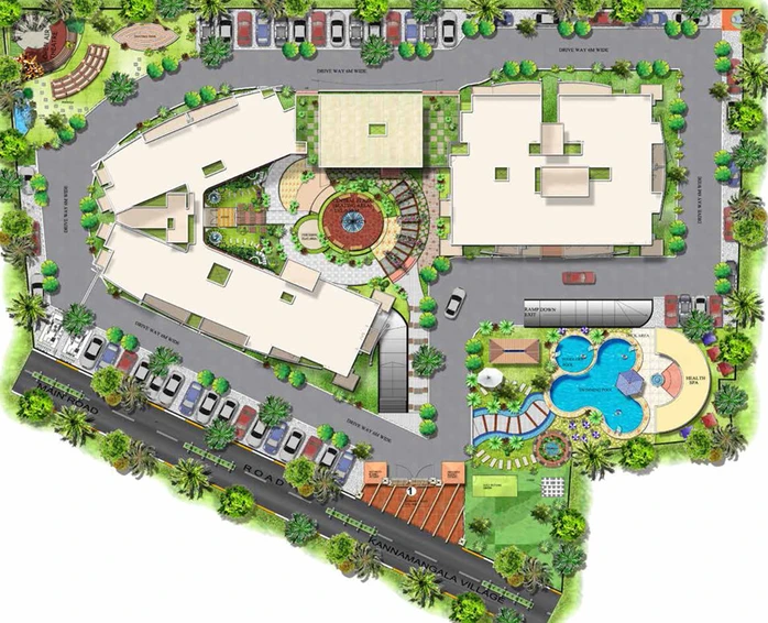 Master Plan of Mantri Global Heights in Whitefield, Bangalore - Image 43186