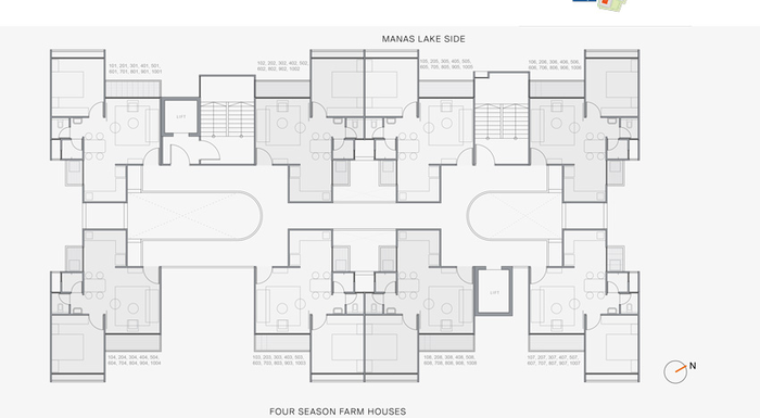 Floor Plan of Puravankara Silversands in Mundhwa, Pune - Image 13043