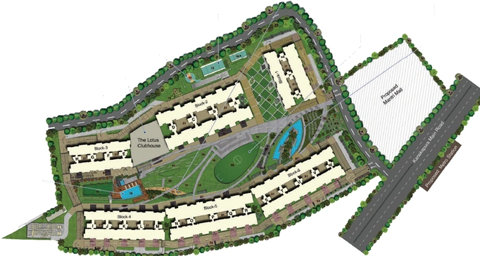 Master Plan of Mantri Serenity in Kanakapura, Bangalore - Image 43477