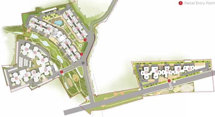 Master Plan of Mantri Webcity in Hennur Road, Bangalore - Image 43503