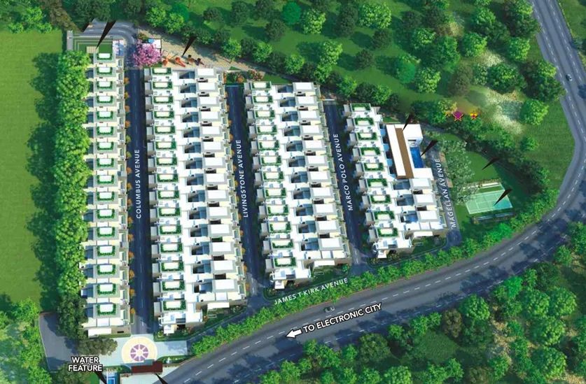 Master Plan of SJR Crystal Cove in Electronic City, Bangalore - Image 43559