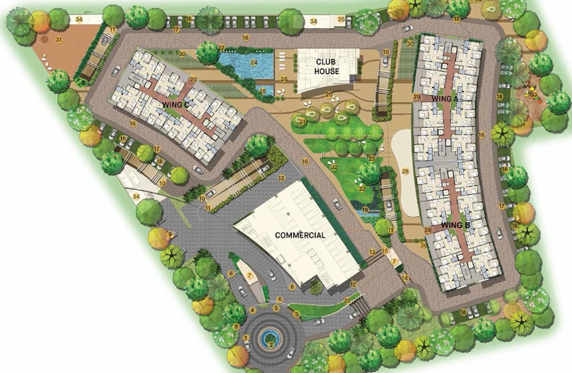 Master Plan of Ajmera Nucleus in Electronic City, Bangalore - Image 43707