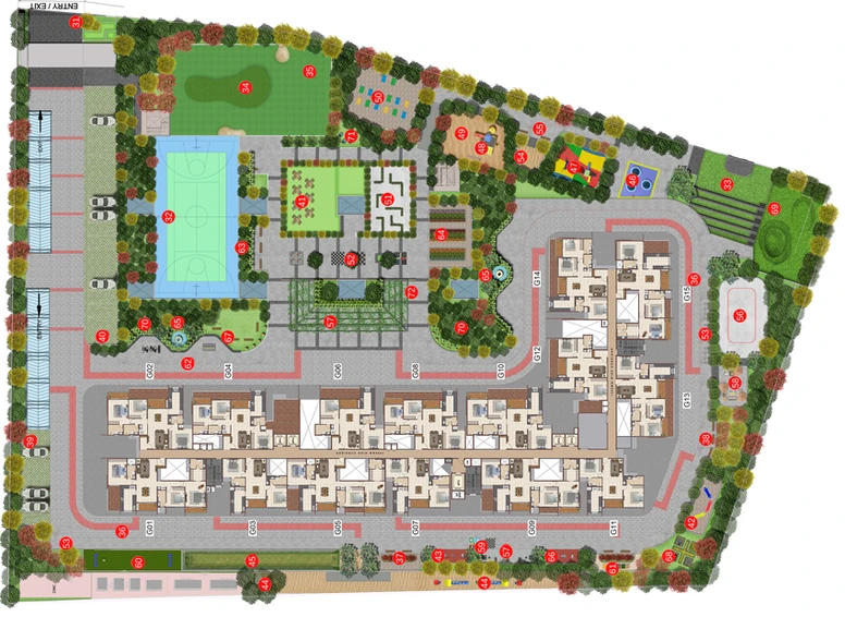 Master Plan of Casagrand Meridian in Krishnarajapuram, Bangalore - Image 43743