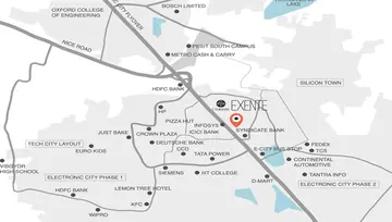 Location of I Towers Exente - Image 44150