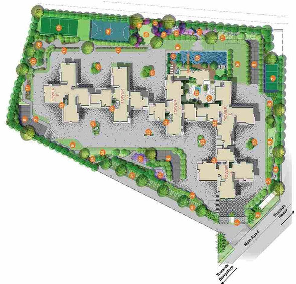 Master Plan of I Towers Exente in Electronic City, Bangalore - Image 44151
