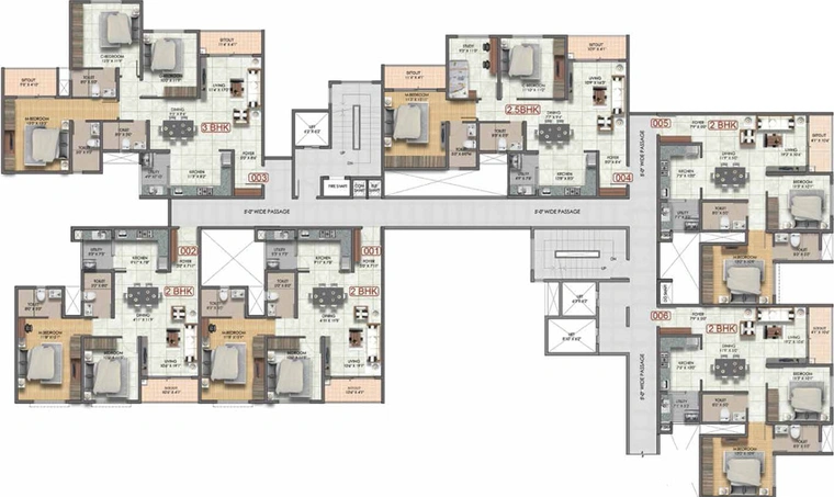 Floor Plan of Sushantham Phase 1 in Yelahanka, Bangalore - Image 44260