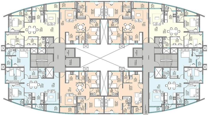 Floor Plan of Kolte Mirabilis in Horamavu, Bangalore - Image 44278