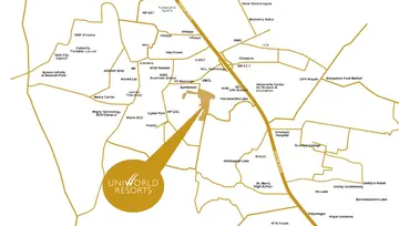 Location of Unitech Uniworld Resorts - Image 44379