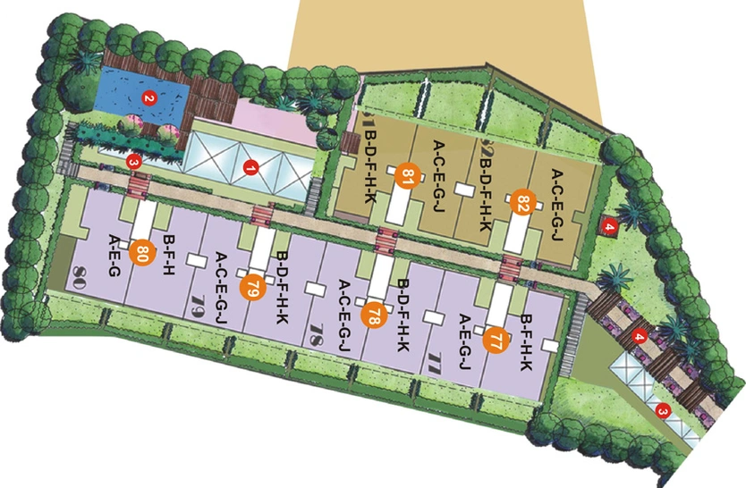 Master Plan of Unitech Uniworld Resorts in Electronic City, Bangalore - Image 44380