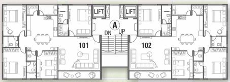 Floor Plan of Pramukh Ananta in Vesu, Surat - Image 38331