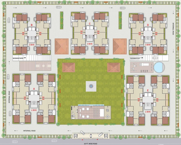 Master Plan of Pioneer Luxury in Bhimrad, Surat - Image 38388