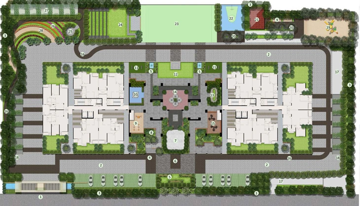 Master Plan of Vajram Newtown in Thanisandra, Bangalore - Image 100416