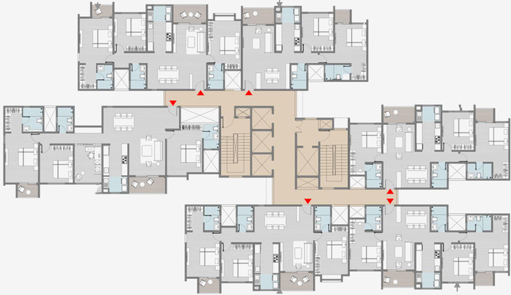 Floor Plan of Ruchira Park East in Whitefield, Bangalore - Image 44678