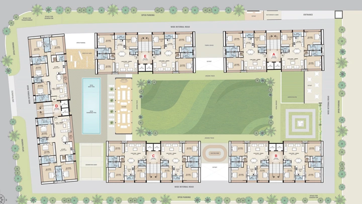 Master Plan of The Atmosphere Green in Vesu, Surat - Image 38449