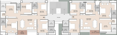 Floor Plan of Pioneer Viona in Bhimrad, Surat - Image 38480