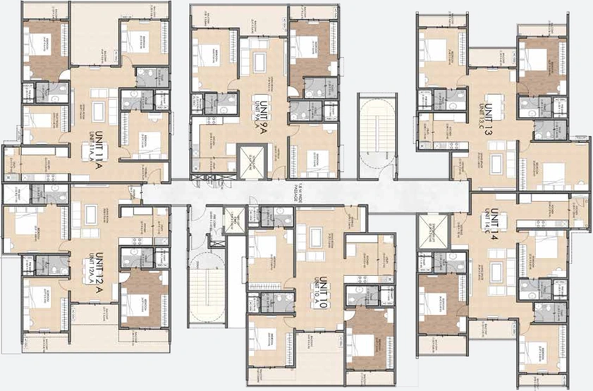 Floor Plan of Svamitva Soul Spring in HSR Layout, Bangalore - Image 44990