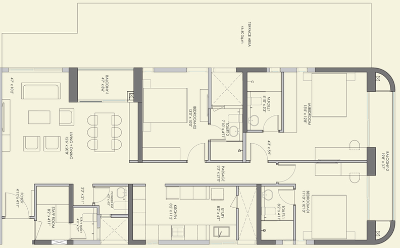 3 BHK Flat in Birla Tisya in Rajajinagar, Bangalore - Image 488517
