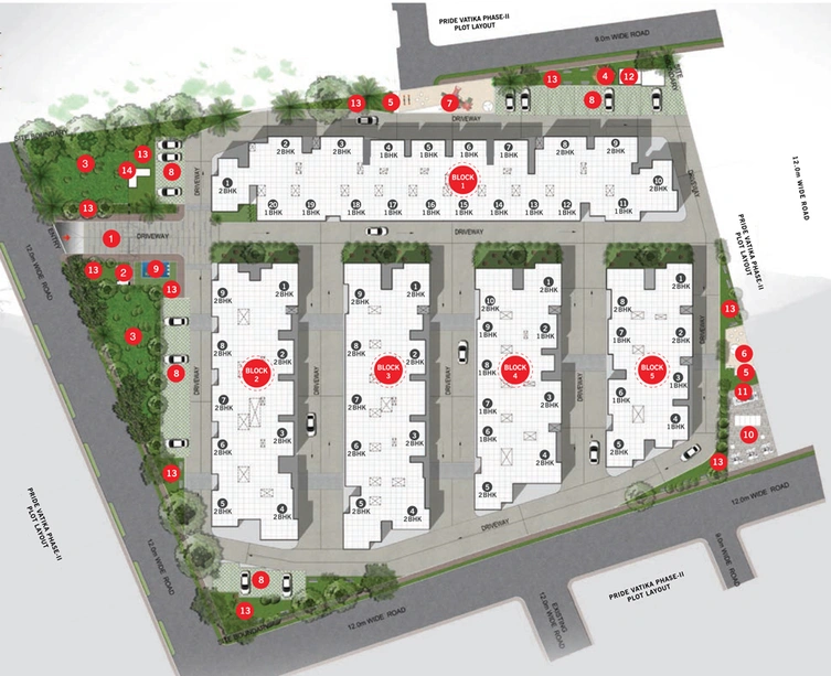 Master Plan of Pride Sunrise in Bannerghatta, Bangalore - Image 45160
