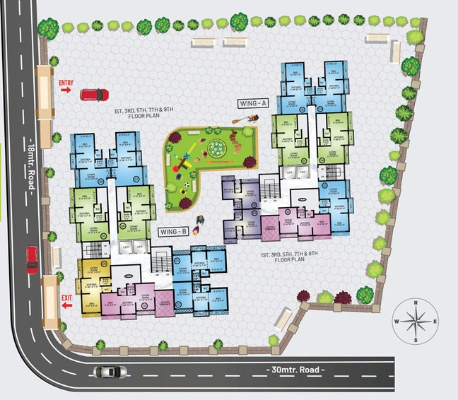 Master Plan of AV Crystal Tower in Vasai East, Palghar - Image 20795