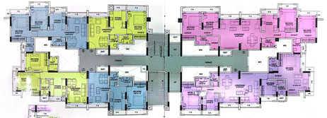 Floor Plan of Mehta Gokul Aura in Virar West, Palghar - Image 20802