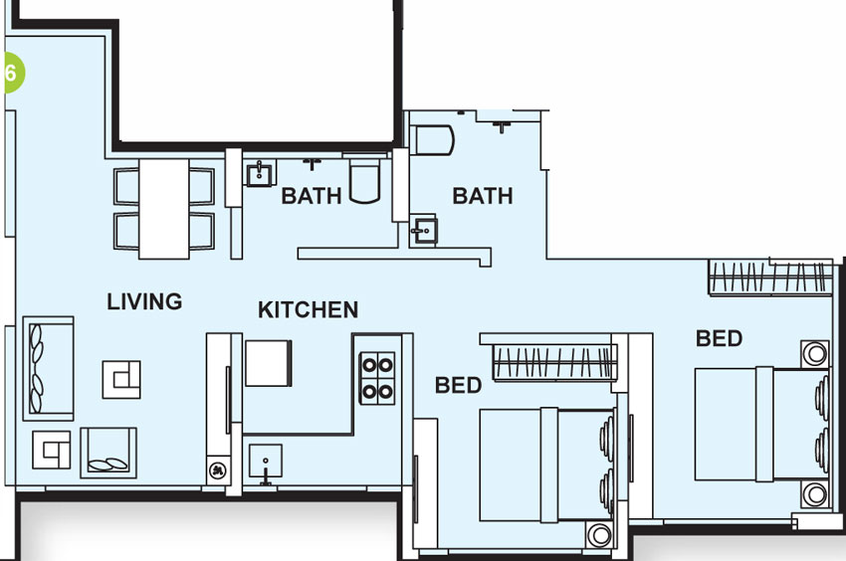 2 BHK Flat in Rachna Shanti Classic in Virar East, Palghar - Image 441670