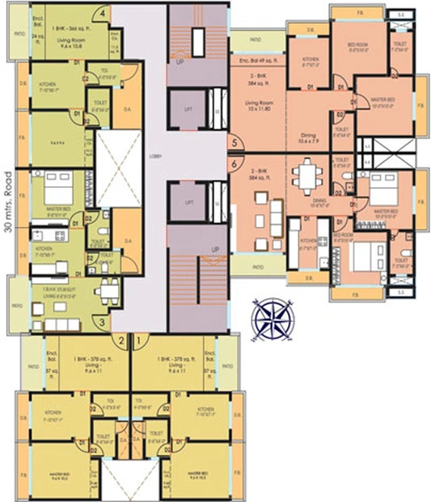 Floor Plan of Nicon Infinity Phase 2 in Vasai East, Palghar - Image 20822