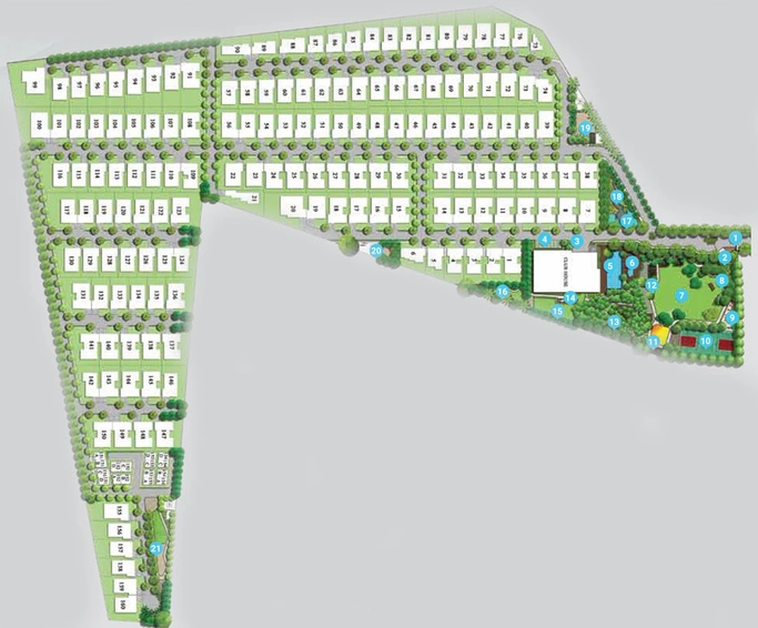 Master Plan of Adarsh Sanctuary in Sarjapur, Bangalore - Image 45385