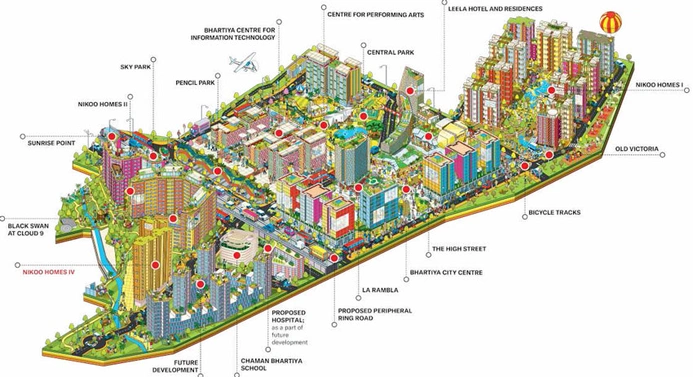 Master Plan of Bhartiya City Nikoo in Thanisandra, Bangalore - Image 45419