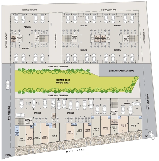 Master Plan of Maimunah Residency in Narolgam, Ahmedabad - Image 32171